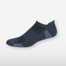 Grey low sock with grey background.