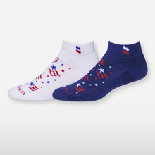 Arctic White Ankle and Midnight Blue Ankle socks