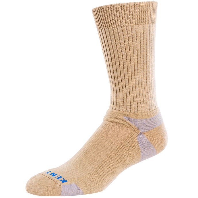 mens tour standard khaki performance merino wool crew socks